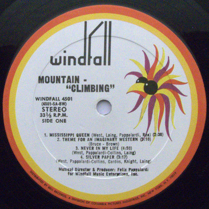 Mountain : Climbing! (LP, Album, Bes)