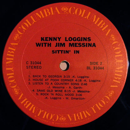 Kenny Loggins With Jim Messina* : Sittin' In (LP, Album, Ter)