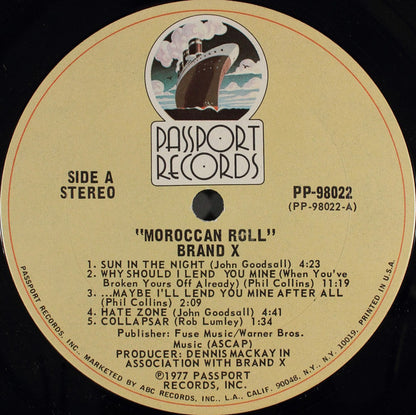 Brand X (3) : Moroccan Roll (LP, Album, San)