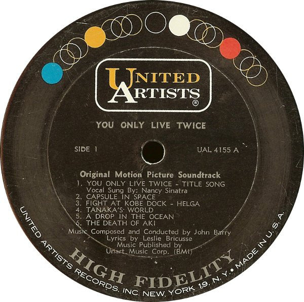 John Barry : You Only Live Twice (Original Motion Picture Soundtrack) (LP, Album, Mono)