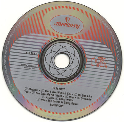 Scorpions : Blackout (CD, Album, RE, PDO)