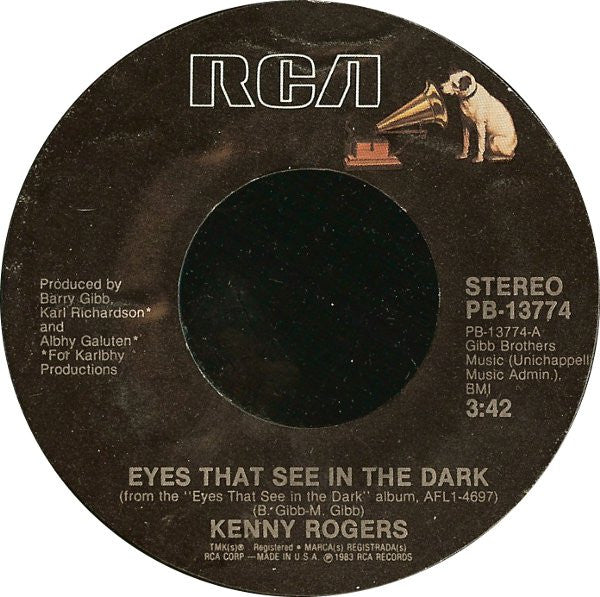 Kenny Rogers : Eyes That See In The Dark (7", Single, Styrene)