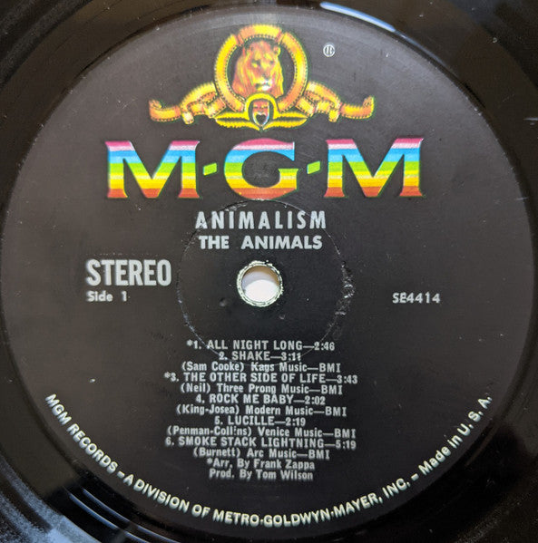 The Animals : Animalism (LP, Album, MGM)
