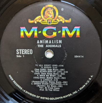 The Animals : Animalism (LP, Album, MGM)
