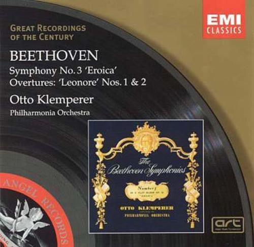 Beethoven* - Otto Klemperer, Philharmonia Orchestra : Symphony No. 3 "Eroica" - Leonore Nos. 1 & 2 (CD, Comp, RM)