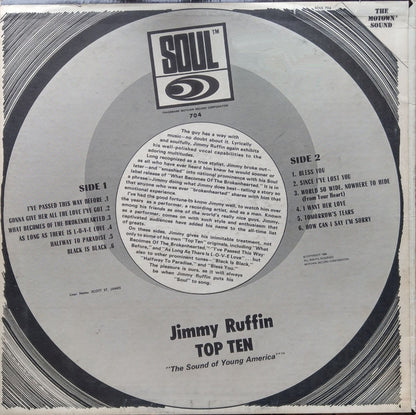 Jimmy Ruffin : Sings Top Ten (LP, Album, Mono, Ind)