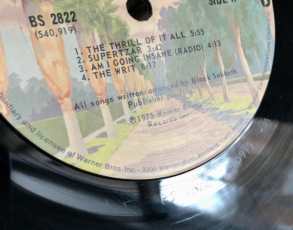 Black Sabbath : Sabotage (LP, Album, San)