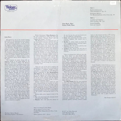 John Mack (2), Eunice Podis : John Mack, Oboe (LP)