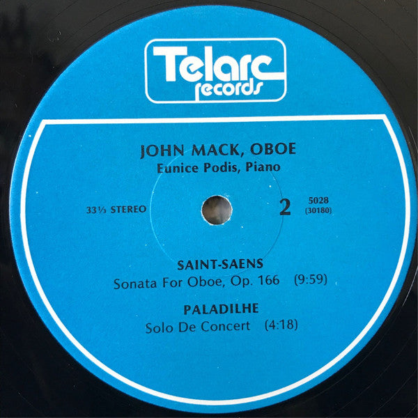 John Mack (2), Eunice Podis : John Mack, Oboe (LP)