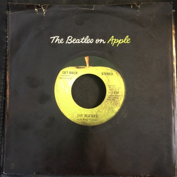 The Beatles With Billy Preston : Get Back / Don't Let Me Down (7", Single, Scr)