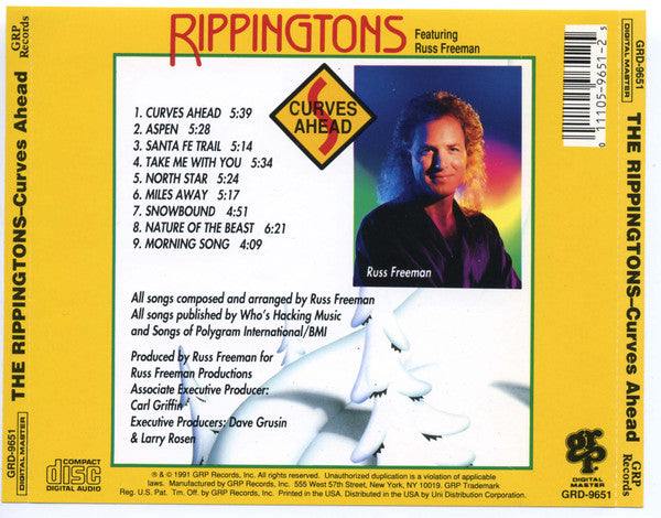 Rippingtons* Featuring Russ Freeman (2) : Curves Ahead (CD, Album)