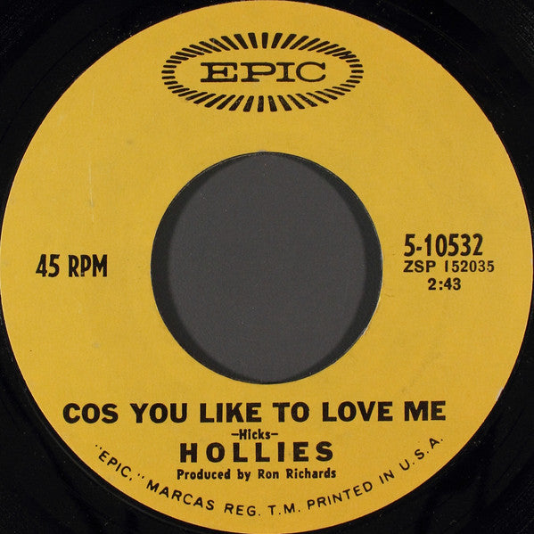 Hollies* : He Ain't Heavy, He's My Brother (7", Single, Styrene, Pit)