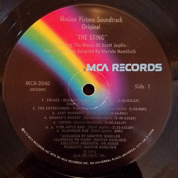 Scott Joplin, Marvin Hamlisch : The Sting (Original Motion Picture Soundtrack) (LP, Album, RE)