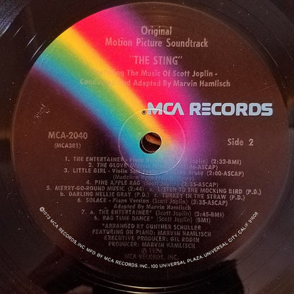Scott Joplin, Marvin Hamlisch : The Sting (Original Motion Picture Soundtrack) (LP, Album, RE)
