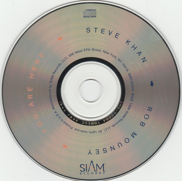 Steve Khan ᛫ Rob Mounsey : You Are Here (CD, Album)