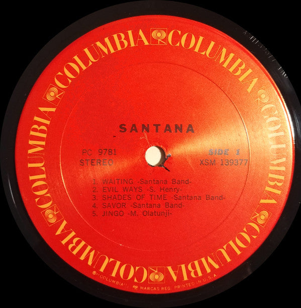 Santana : Santana (LP, Album, RE)