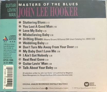 John Lee Hooker : Guitar Lovin' Man (CD, Album, Mono, RM)