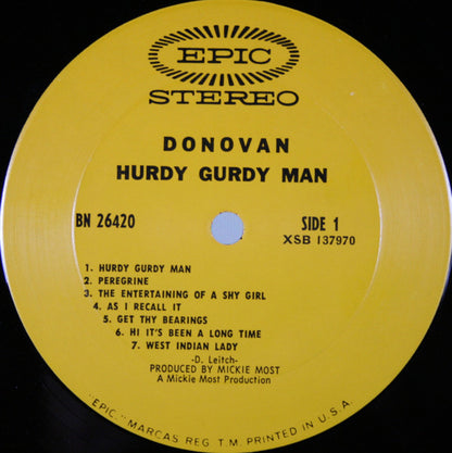 Donovan : The Hurdy Gurdy Man (LP, Album, Pit)