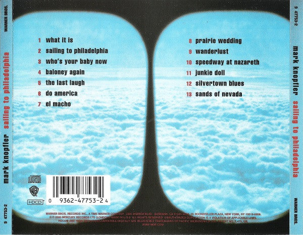 Mark Knopfler : Sailing To Philadelphia (HDCD, Album, WEA)