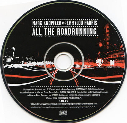Mark Knopfler And Emmylou Harris : All The Roadrunning (CD, Album, Sli)