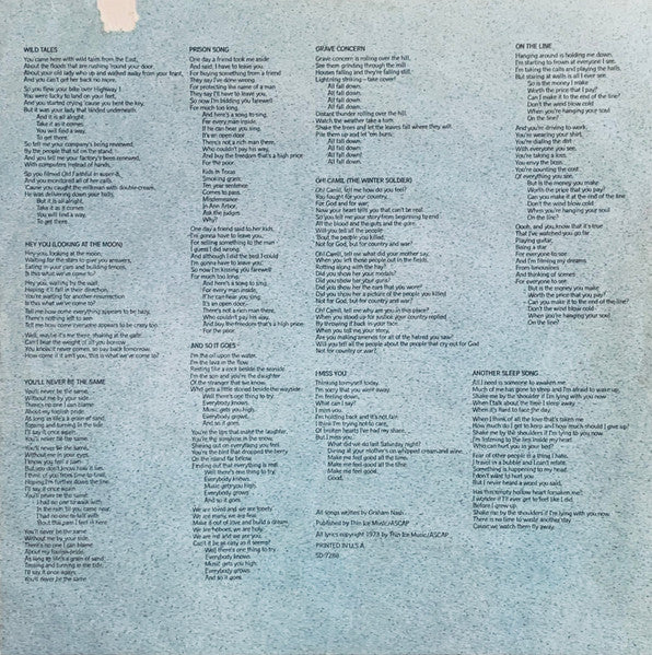 Graham Nash : Wild Tales (LP, Album, PR )