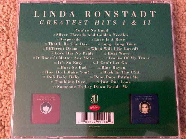 Linda Ronstadt : Greatest Hits I & II (CD, Comp, RP)