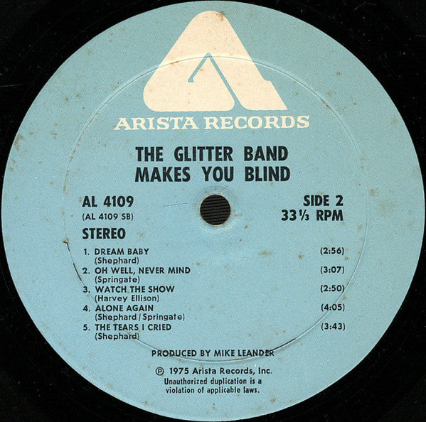 The Glitter Band : Makes You Blind (LP, Album, Wad)