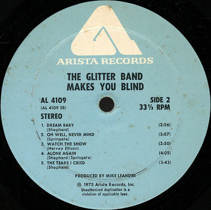 The Glitter Band : Makes You Blind (LP, Album, Wad)