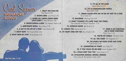 Various : Carl Sigman Signature Songs (CD, Comp)