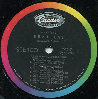 The Beatles : Meet The Beatles! (LP, Album, Scr)