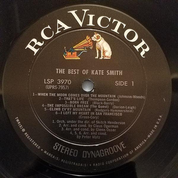 Kate Smith (2) : The Best Of Kate Smith (LP, Comp, RE, Ind)