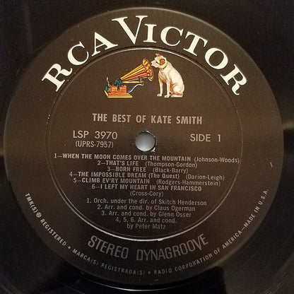 Kate Smith (2) : The Best Of Kate Smith (LP, Comp, RE, Ind)