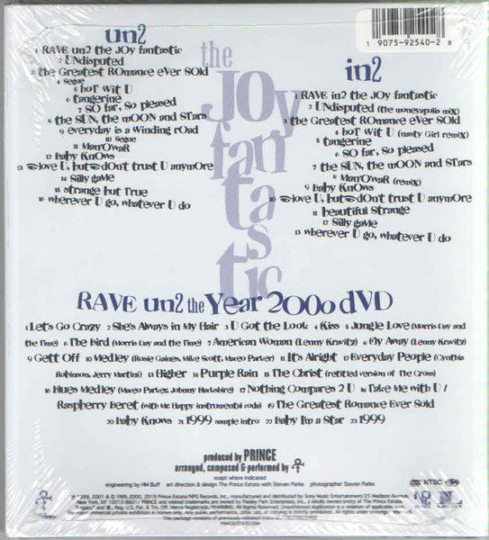 The Artist (Formerly Known As Prince) : Ultimate Rave (Comp + CD, Album, RE + CD, Album, RE + DVD-V, RE, )