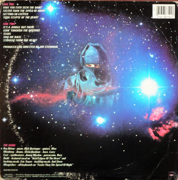 Bonnie Tyler : Faster Than The Speed Of Night (LP, Album, Pit)