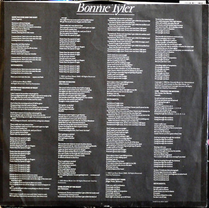 Bonnie Tyler : Faster Than The Speed Of Night (LP, Album, Pit)