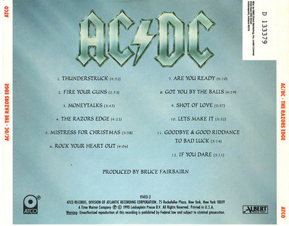 AC/DC : The Razors Edge (CD, Album, Club, BMG)
