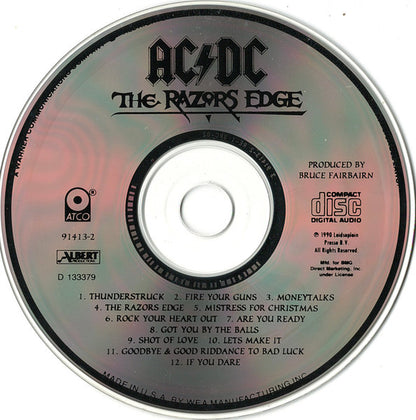 AC/DC : The Razors Edge (CD, Album, Club, BMG)