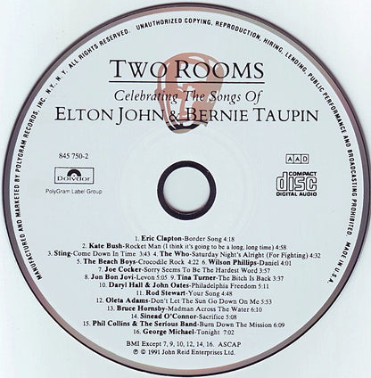 Various : Two Rooms - Celebrating The Songs Of Elton John & Bernie Taupin (CD, Album)