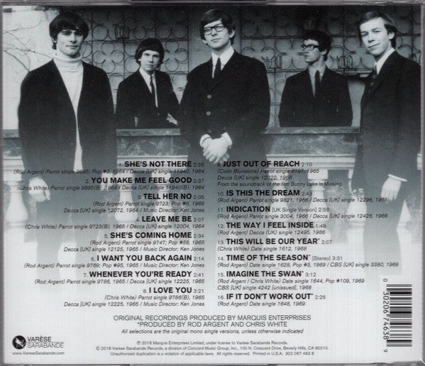The Zombies : The Zombies Greatest Hits (CD, Comp, Mono)