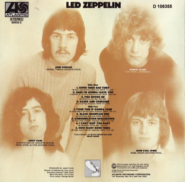 Led Zeppelin : Led Zeppelin (CD, Album, Club, RE, RM, Spe)