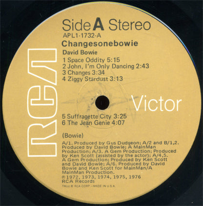 David Bowie : ChangesOneBowie (LP, Comp, Ind)