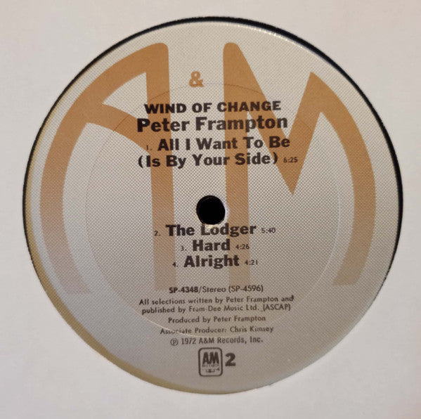 Peter Frampton : Wind Of Change (LP, Album, RE, Ter)