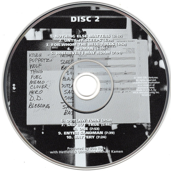 Metallica With Michael Kamen Conducting The San Francisco Symphony Orchestra* : S&M (2xCD, Album)