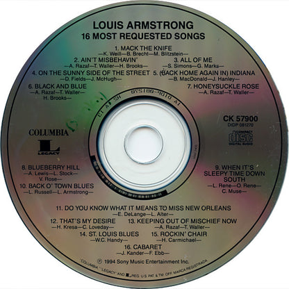 Louis Armstrong : 16 Most Requested Songs (CD, Comp)
