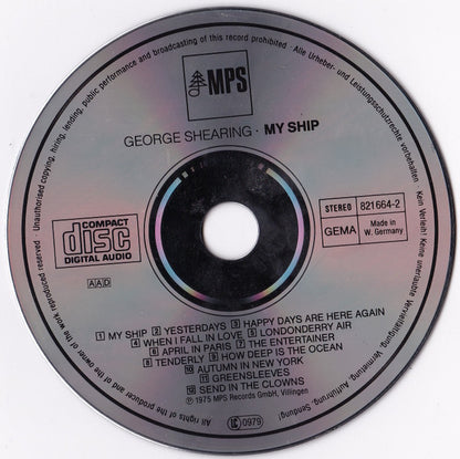 George Shearing : My Ship (CD, Album, RE)