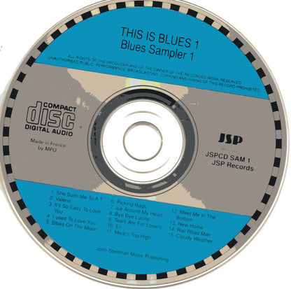 Various : This Is Blues (JSP Blues Sampler 1)  (CD, Comp, Smplr)
