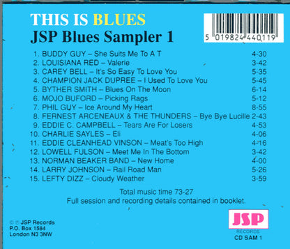 Various : This Is Blues (JSP Blues Sampler 1)  (CD, Comp, Smplr)