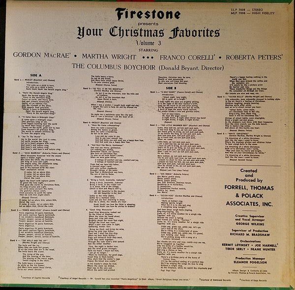 Various : Your Christmas Favorites Volume 3 (LP, Los)