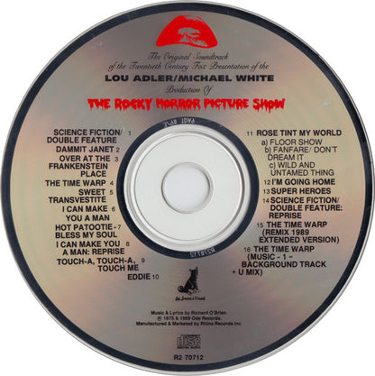 Various : The Rocky Horror Picture Show - Original Soundtrack (CD, Album, RE)