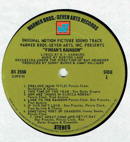 Fred Astaire, Petula Clark : Finian's Rainbow (Original Motion Picture Soundtrack) (LP, Album)